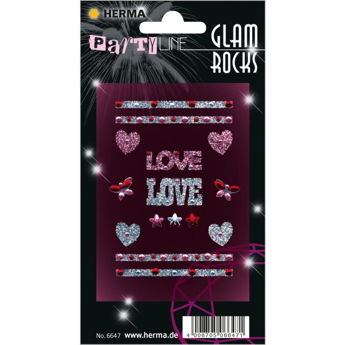 Adesivo per cellulare HERMA Glam Rocks Love