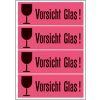 Etichetta di spedizione vetro di cautela rosso luminoso 39x118 mm 1000 pz.