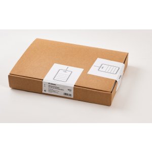 Etichetta per merce in pezzi 48x65 mm con occhiello in...
