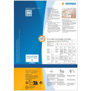Cartellino antistrappo A4 52,5x93,5 mm carta...