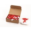 1000 pezzi cartellini con filo rosso 15x24 mm