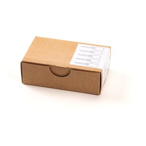 Etichette da appendere 10x22 mm con filo rosso 1000 pz.