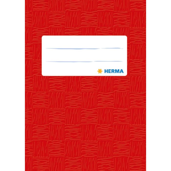 HERMA proteggi libretto DIN A6 rivestito di rosso