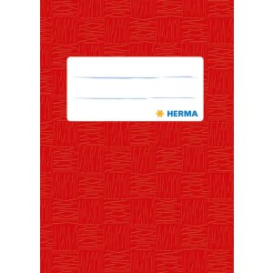 HERMA proteggi libretto DIN A6 rivestito di rosso