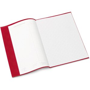 Copertina del quaderno pp a5 rivestito-rosso vino