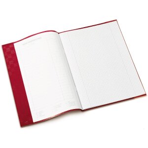 Copertina del quaderno pp a4 rivestita-rosso vino