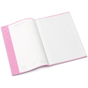 Copertina del quaderno pp a4 rivestito-rosa