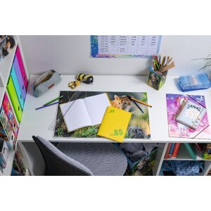 Copertina per quaderno PP A5 trasparente-giallo