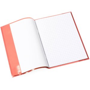 Copertina per quaderno PP A5 trasparente-rosso