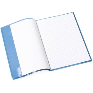 Copertina per quaderno PP A5 trasparente-blu