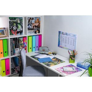 Copertina per quaderno PP A5 trasparente-blu