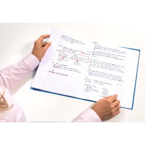 Copertina per quaderno PP A4 trasparente-blu