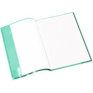Copertina per quaderno PP A4 trasparente-verde