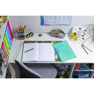 Copertina per quaderno PP A4 trasparente-verde
