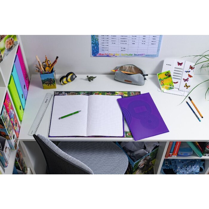 Copertina per quaderno PP A4 trasparente-viola