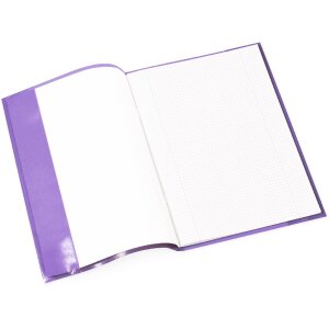 Copertina per quaderno PP A4 trasparente-viola
