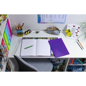 Copertina per quaderno PP A4 trasparente-viola
