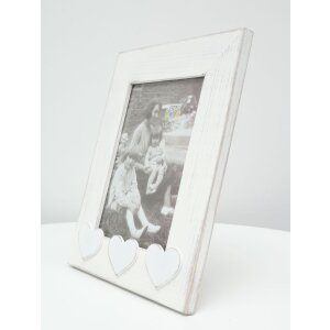 Cornice in legno bianco S67TR da 10x10 cm a 13x18 cm