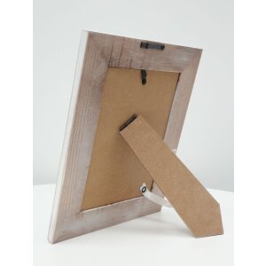 Cornice in legno bianco S67TR da 10x10 cm a 13x18 cm