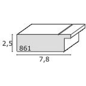 Cornice per foto in plastica argento S861D