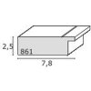 Cornice per foto in plastica argento S861D