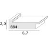 Cornice per quadri in legno tortora S884S