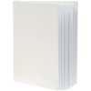 a66df1 Album adesivo bianco con copertina in pelle 20x20 cm