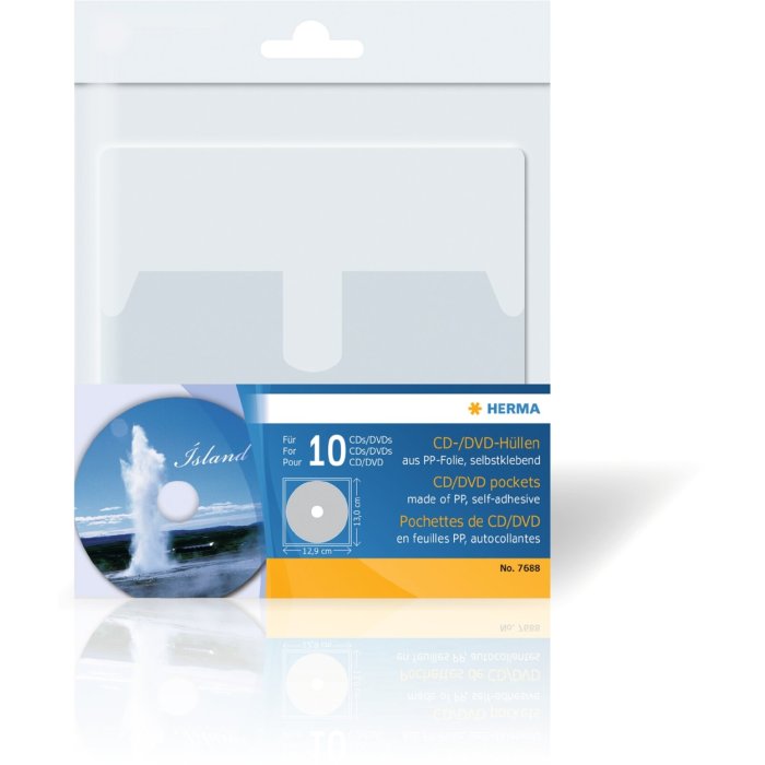 Buste per CD-DVD, 129 x 130 mm 10 buste