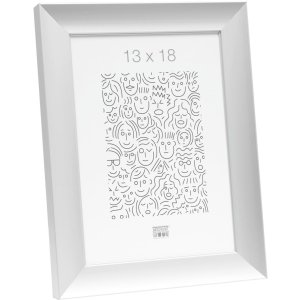 S021D1 Cornice in alluminio color argento 20x25 cm