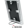 S021D1 Cornice in alluminio color argento 20x25 cm
