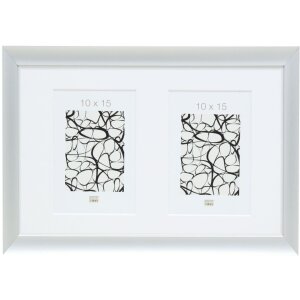 S021D1 Cornice da galleria in alluminio color argento per...