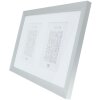 S021D1 Cornice da galleria in alluminio color argento per 2 foto 10x15 cm