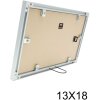 S021D1 Cornice da galleria in alluminio color argento per 2 foto 10x15 cm