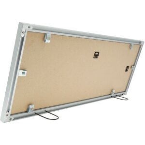 S021D1 Cornice da galleria in alluminio color argento per 4 foto 10x15 cm