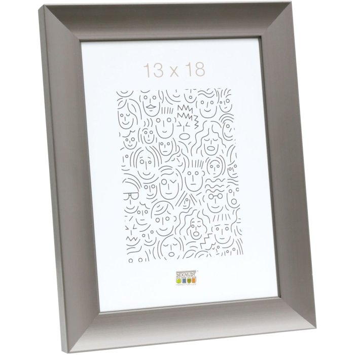 S021D7 Cornice in alluminio grigio 13x13 cm