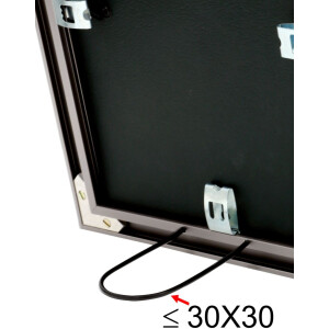 S021D7 Telaio in alluminio grigio 40x60 cm