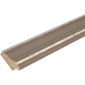S221F3 Cornice beige con passepartout per 3 foto 13x18 cm