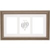 S221F3 Cornice beige con passepartout per 3 foto 13x18 cm
