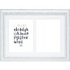 S221H3 Cornice bianca con passe-partout per 2 foto 10x15 cm