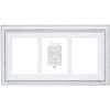 S221H3 Cornice bianca con passe-partout per 3 foto 10x15 cm