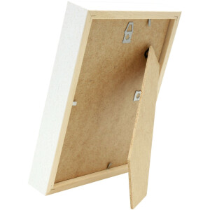 S223K1 Cornice in legno bianco per incorniciare oggetti 30x30 cm