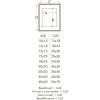 S223K1 Cornice in legno bianco per incorniciare oggetti 30x30 cm