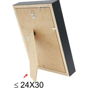 S223K2 Cornice in legno nero per incorniciare oggetti 30x30 cm