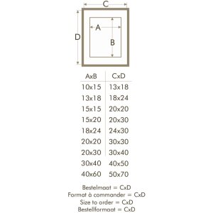 S223K2 Cornice in legno nero per incorniciare oggetti 30x30 cm