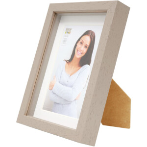 S223K7 Cornice in legno grigio per incorniciare oggetti 30x30 cm