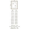 S223K7 Cornice in legno grigio per incorniciare oggetti 30x30 cm