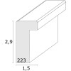 S223K7 Cornice in legno grigio per incorniciare oggetti 30x30 cm