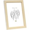S233H1 Cornice in legno di colore naturale con bordo esterno bianco 20x28 cm