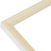 S233H1 Cornice in legno di colore naturale con bordo esterno bianco 24x30 cm