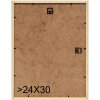 S233H4 Cornice in legno di colore naturale con bordo esterno rosso 18x24 cm